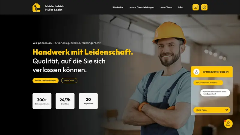 Webdesign / Website für Handwerker - Digital Agentur