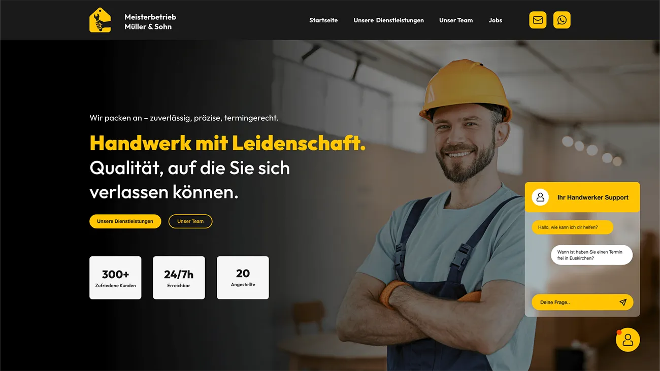Webdesign / Website für Handwerker - Digital Agentur